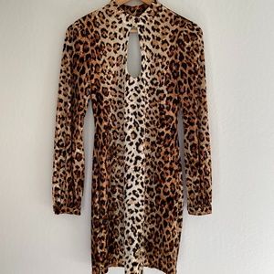 Velvet Cheetah Party Dress